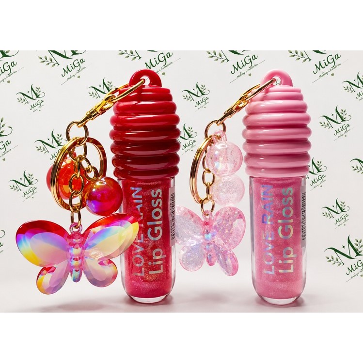 Gloss Labial Lip Gloss + Chaveiro Borboleta