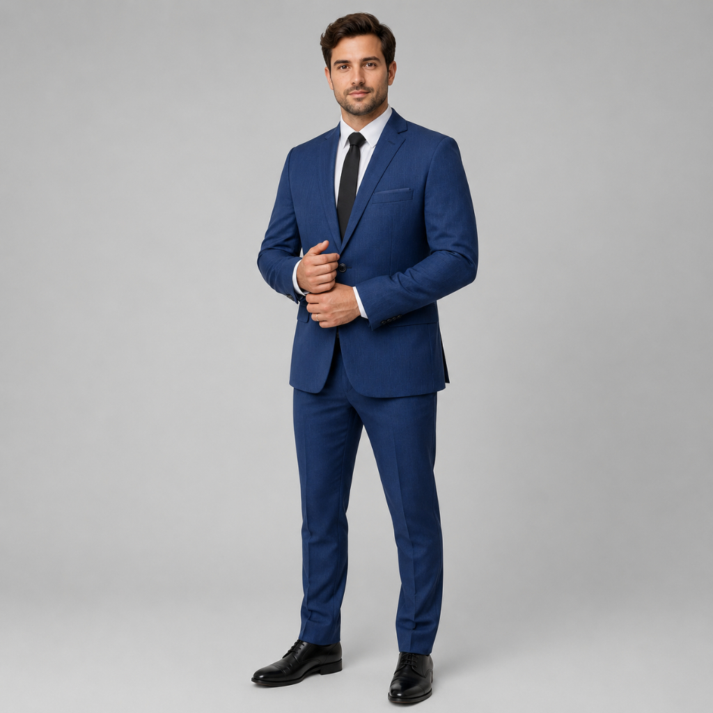 Terno Masculino Microfibra Melange Social Premium Slim Casamento Igreja Formatura Elegante