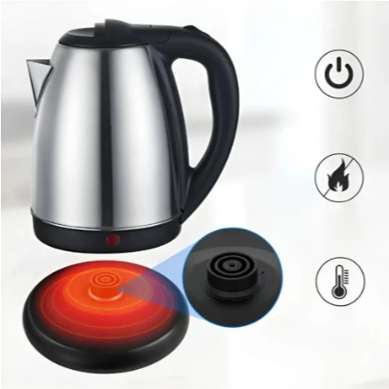 Chaleira Elétrica em Aço Inox 1,8L Relobraz – Aquecimento Rápido com Desligamento Automático