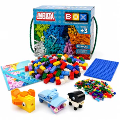 Blocos de Montar Inblox 525 Peças Educativo Construção Criativa Infantil Brinquedo Compativel