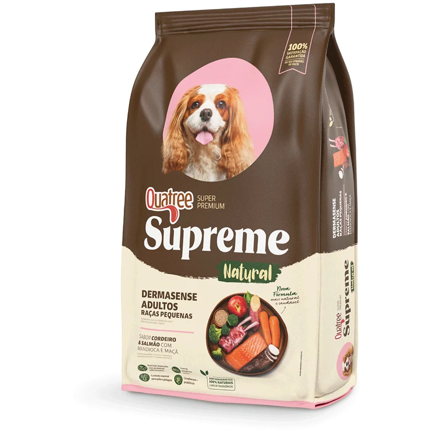 Ração Quatree Supreme Dermasense Raça Pequena 10,1 kg