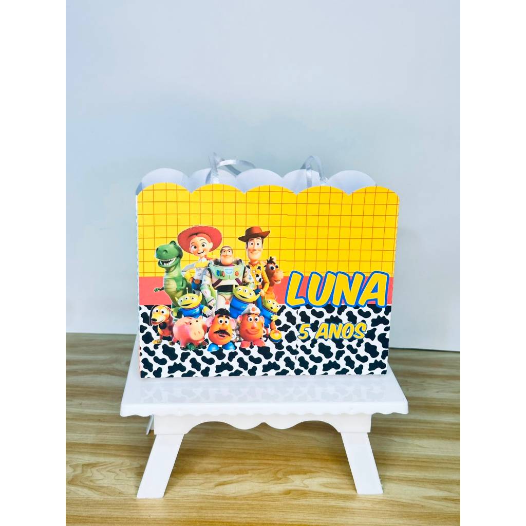 Sacolinha Personalizada Festa Aniversário | Toy Story | Lembrancinha Infantil | Qualquer Tema