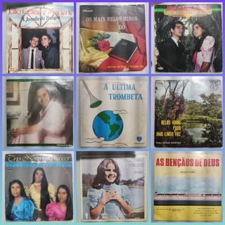 LP Vinil Gospel Evangélicos Variados - Louvores, Ozeias de Paula, Eliezer Rosa, Rose, Mara Lima