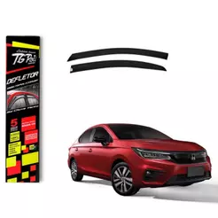 Calha de Chuva Honda City 2015 a 2021 4 portas TG Poli Defletor Portas Protetor Janelas Fumê
