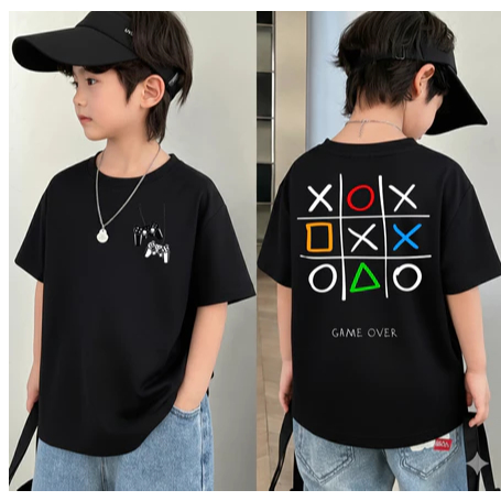 Camiseta Masculina Infantil Video Game Camisa 100% Algodão Leve e Confortavel  2 ao 16
