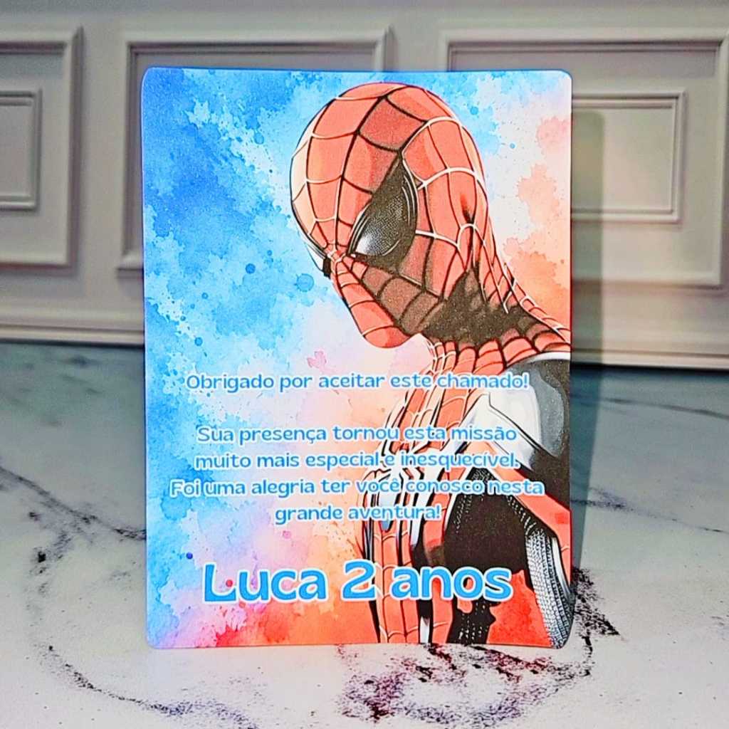 ENVIO EM ATÉ 24H | Centro de mesa personalizado infantil | decoração festa aniversário | Homem Aranha