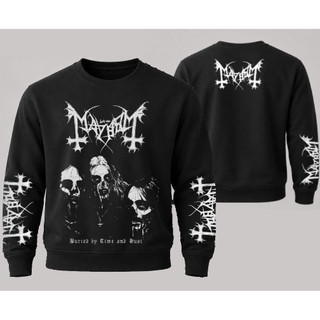 Moletom Careca Mayhem Black Metal Unissex 100% Algodão Streetwear Dark Gótico Banda Rock Pesado Premium