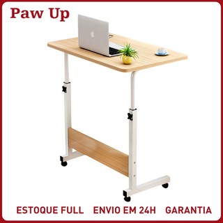 Mesa Mutiuso Mesinha Notebook Com Altura Regulavel e Rodinhas Tablet Cama Sofá Ajustavel