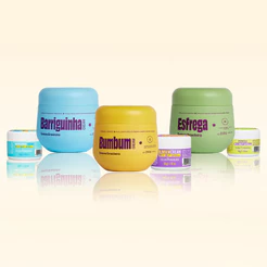 Kit Trio Cuidado Diário Beleza Brasileira Bumbum Cream Barriguinha Esfrega + Travel Size