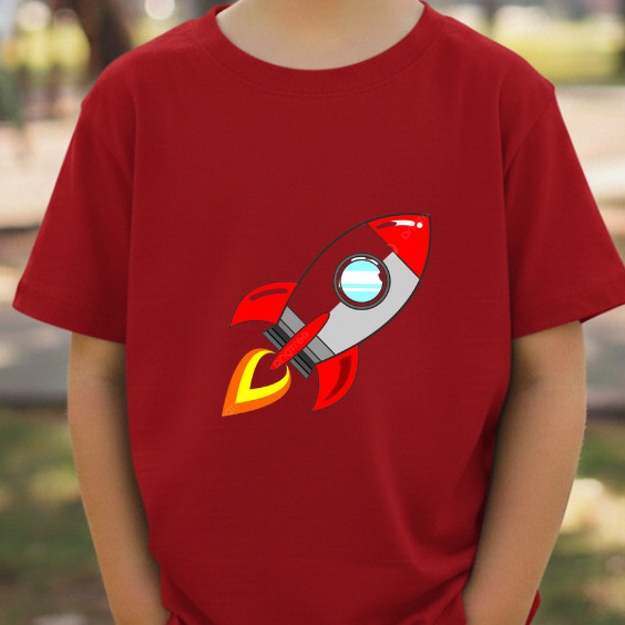 Camiseta camisa blusa infantil de astronauta algodão100%