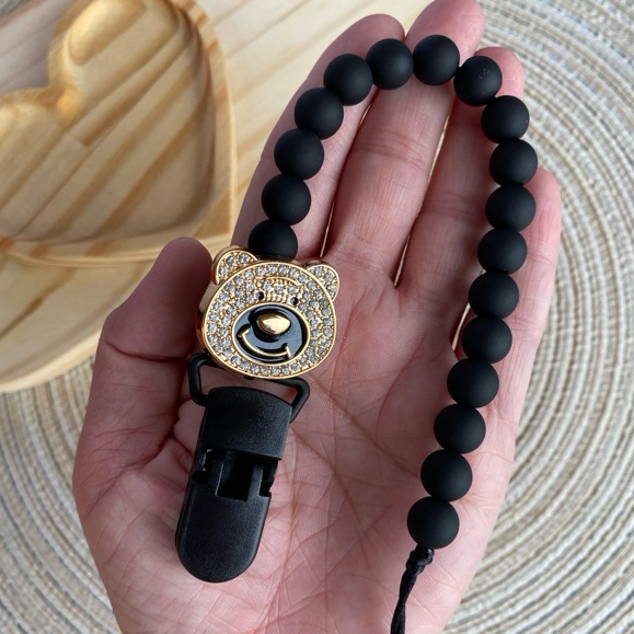 Prendedor de Chupeta Madeira Personalizado com Nome Menina e Menino Enxoval e Maternidade.