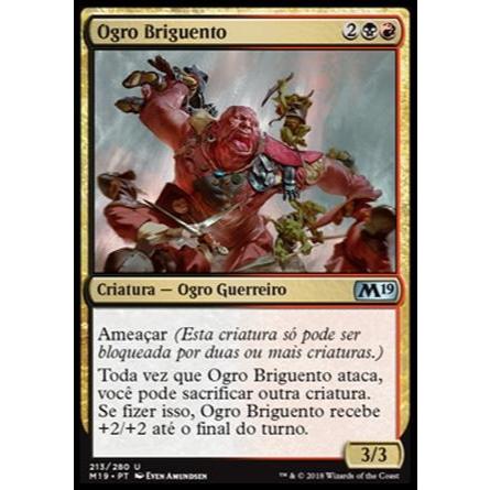 Ogro Briguento (Guerreiro) - - Magic The Gathering