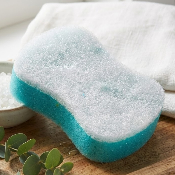 Bucha de Banho Smooth Macia Esponja Nylon Suave Esfoliação Leve Espuma Abundante Corporal Confortável