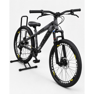 Bicicleta Aro 26 Vikingx Free Ride Alumínio Grau Com Aros Simples ou Vmaxx Pneu Cravo ou Flame Com e Sem Marcha