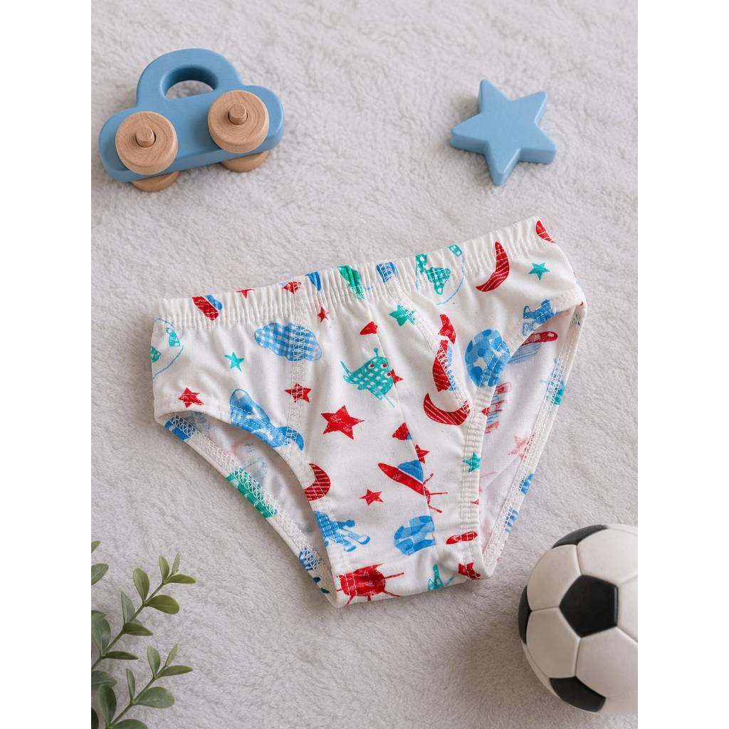 Kit 3 Cueca Infantil 100% Algodão – Conforto e Qualidade para Meninos