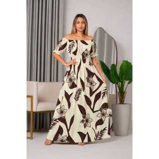 Vestido Longo com Mangas e Cintura com Elástico, Confortável– Veste do 38 ao 40 em Varias…