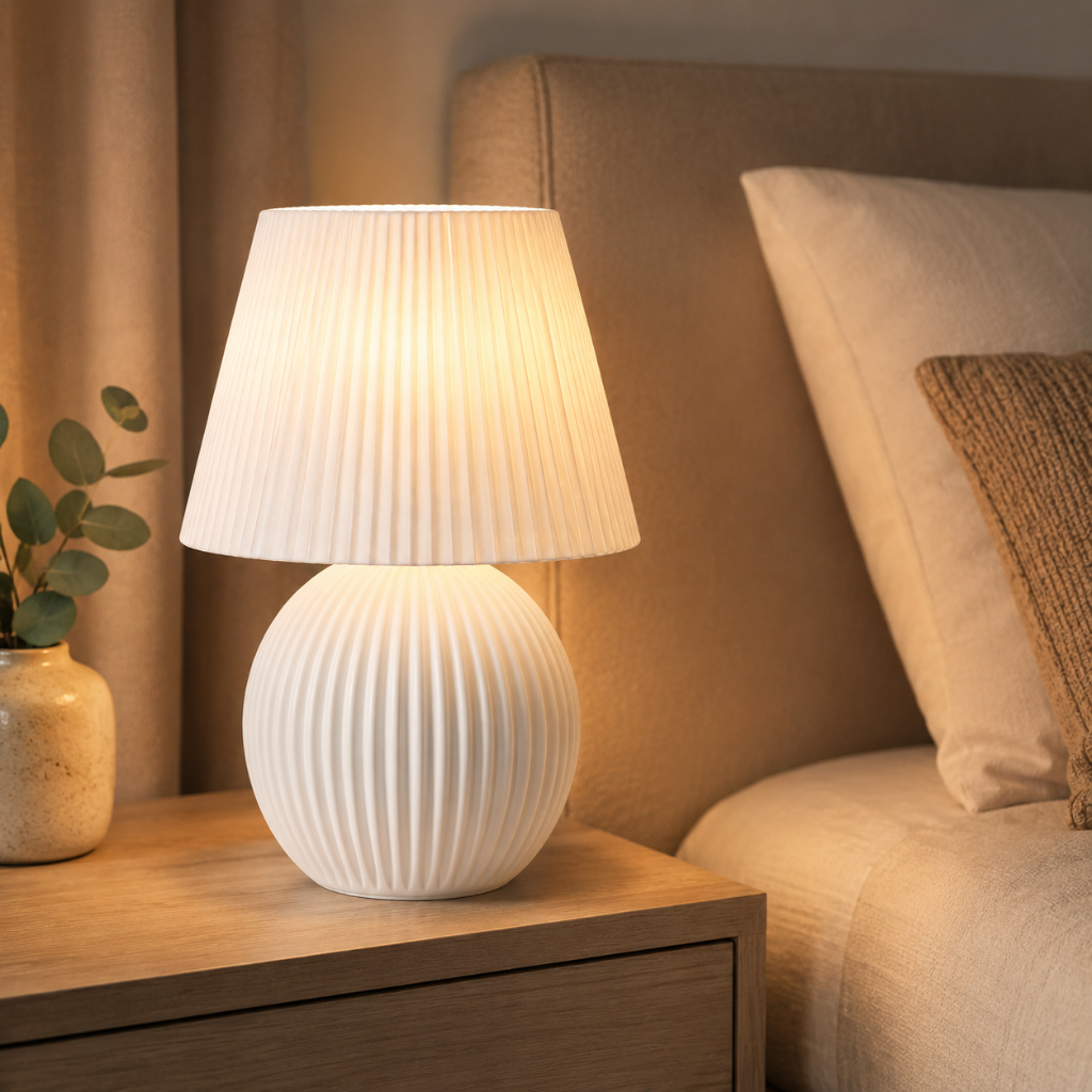 Luminária de Mesa Decorativa Abajur Moderno LED Quarto Sala Escritório Design Premium Personalizável