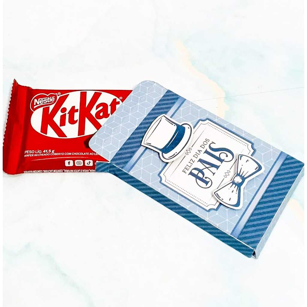 Caixa personalizada KIT KAT/ Lembracinha Cliente / Mimo Personalizado / Caixinha Festa infantil