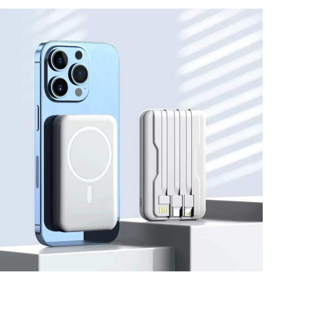 Carregador Portátil Indução Kapbom 10000mAh - Carregamento sem Fio Rápido e Portátil