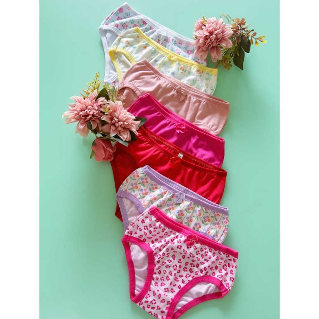 Kit 10 Calcinhas Menina Confortável Tecido Macio Antialérgico Promoção Lindas Estampas