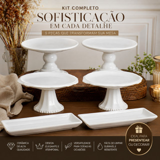 Kit 2  boleiras  2  bandejas 2 oitavadas