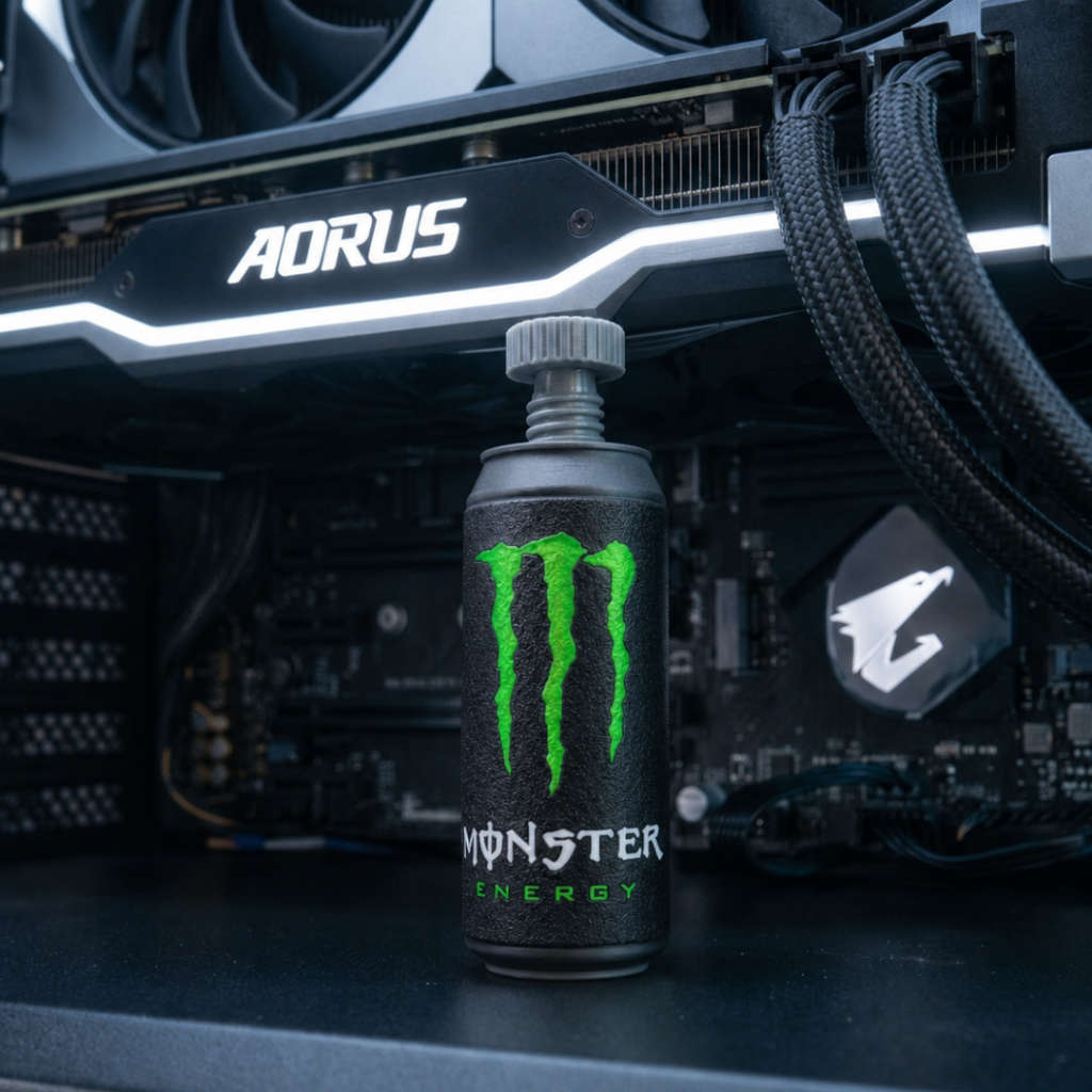 Suporte Ajustável para Placa de Vídeo GPU Monster Energy PC Gamer