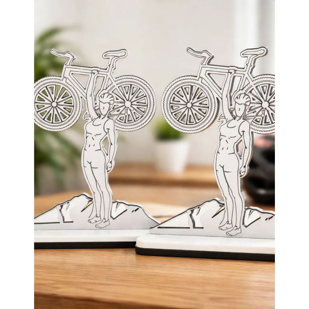 Troféu Bike Feminino Kit 6 Unidades Prova Mtb 1525