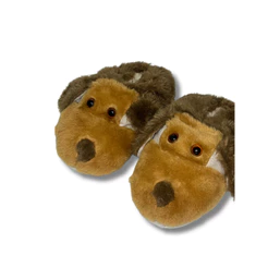 Pantufa de Cachorro Marrom | Inverno quentinho | Infantil e Adultos | Unissex