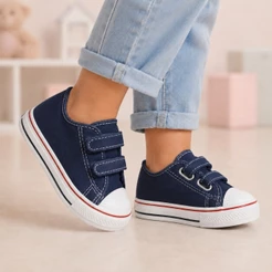 Tênis escolar Infantil N°18 ao 36 Carrapicho Velcro confort criança menino menina