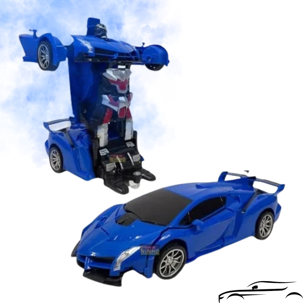 Brinquedo Carrinho Transforme Super Robô Lamborghini Com Controle Remoto