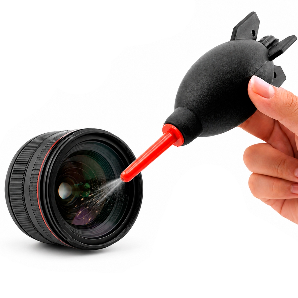 Air Blower Limpeza Fotográfica Remove Poeira Sujeira de Lentes e Equipamentos Delicados Uso Profissional