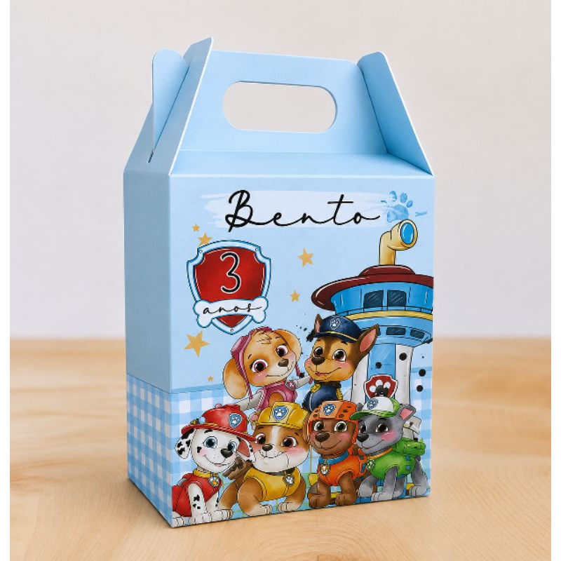 Caixa Maletinha Personalizadas Patrulha Canina/ Lembrancinha / Festa Infantil / Aniversário