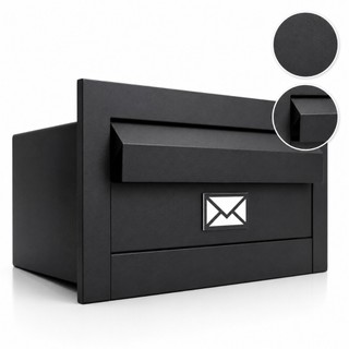 Caixa De Correio Moderna Inox, Luxo, Embutir - Luxo Inox