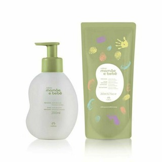 Kit Loção Hidratante Corporal 200ml + Refil Loção Hidratante 200ml Mamãe e Bebê