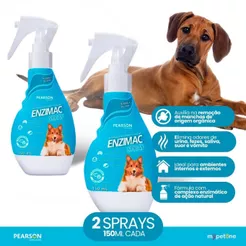 Kit 2 Eliminador de Odores e Manchas Pearson Enzimac Spray - 150 mL