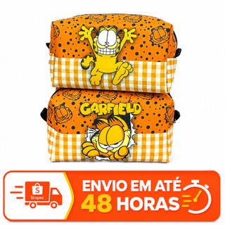 Necessaire Garfield Bolsa de viajem Organizadora Estojo Transporte