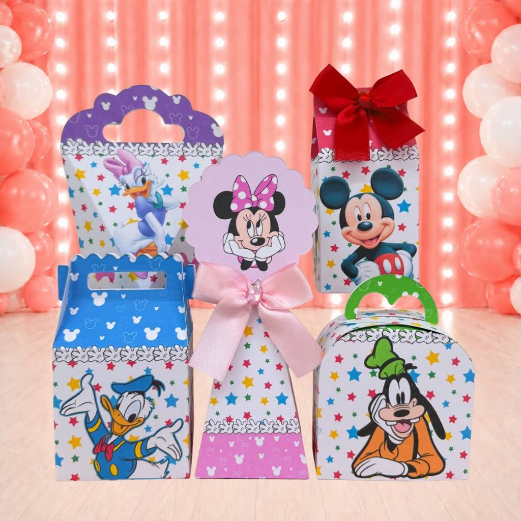 Kit Caixinhas TURMA DO MICKEY para festa infantis lembrancinhas de aniversario personalizados do tema