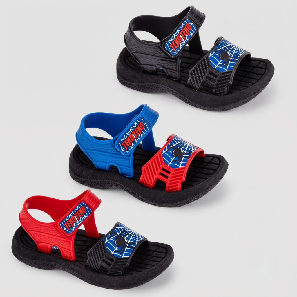 Sandália Papete Infantil Baby Masculino Homem Aranha Conforto