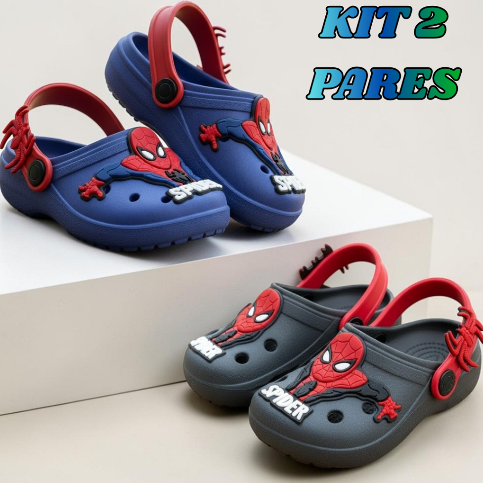 Kit 2 Sandália Babuche Infantil Menino Leve e Confortável Masculino