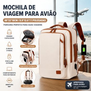 WALCOS Mochla de Viagem MascuIino e Feminina ImpermeaveI Reforçada Executiva para Notebook