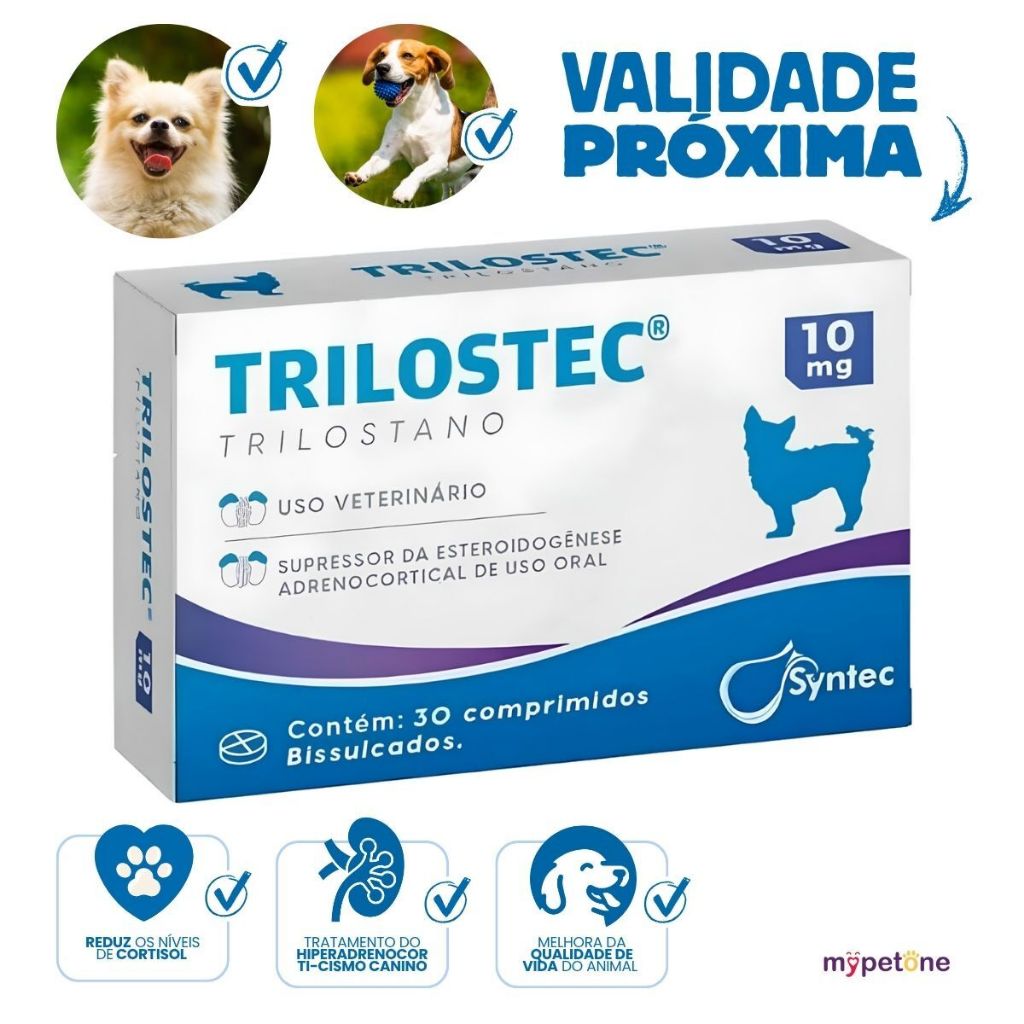 Trilostec 10mg Com 30 Comprimidos - Syntec (Uso Veterinario)