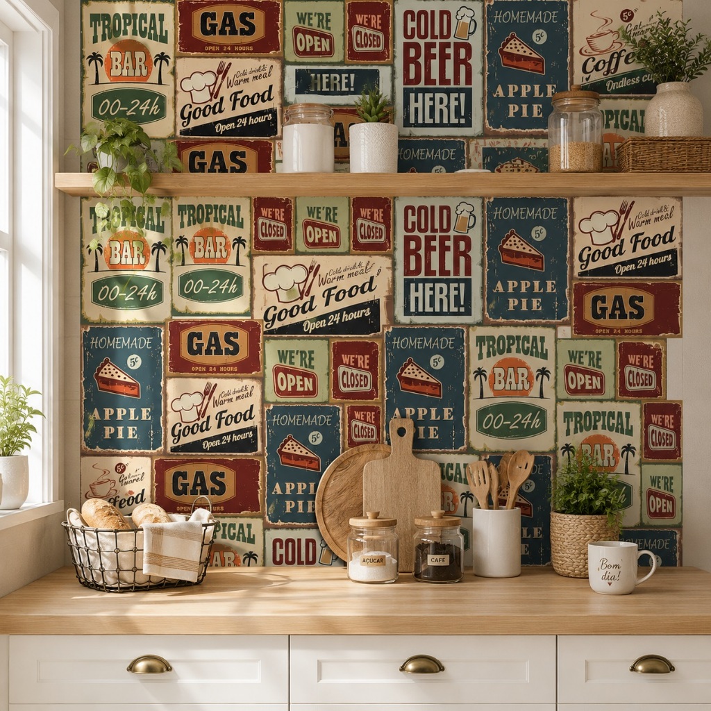 Azulejo Papel De Parede Adesivo Decorativo Para Cozinhas 5 Metros · foto 2