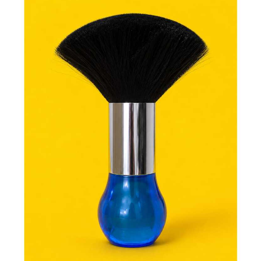 Espanador de Cabelo Para Barbeiro Cabeleireiro vidro azul