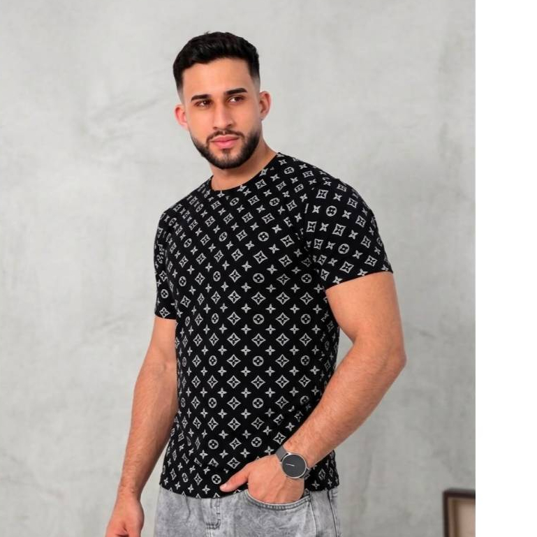 Camiseta Masculina Manga curta Estampas Variadas Malha Fria Confortável Casual Academia Leve e Estilosa