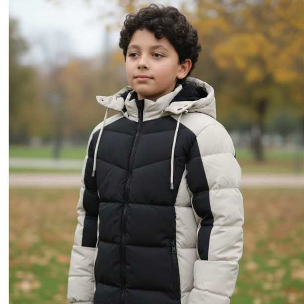 Jaqueta Bobojaco Infantil Juvenil Puffer Menino Forrada Colorida