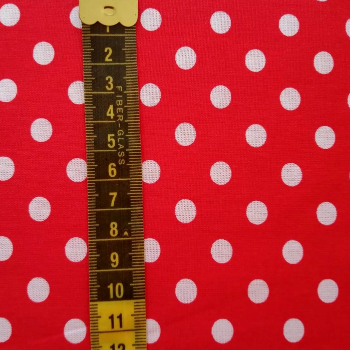 Tecido Tricoline 100% Algodão Poá 50x150cm Escolha a Cor Patchwork Costura Criativa — imagem 2 de 2