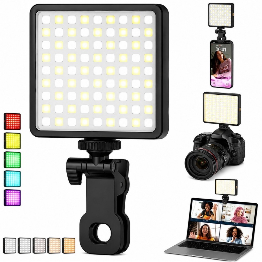Led Luz RGB Preenchimento para Selfie Live Mobile Iluminação Profissional Fotografia camera portatil
