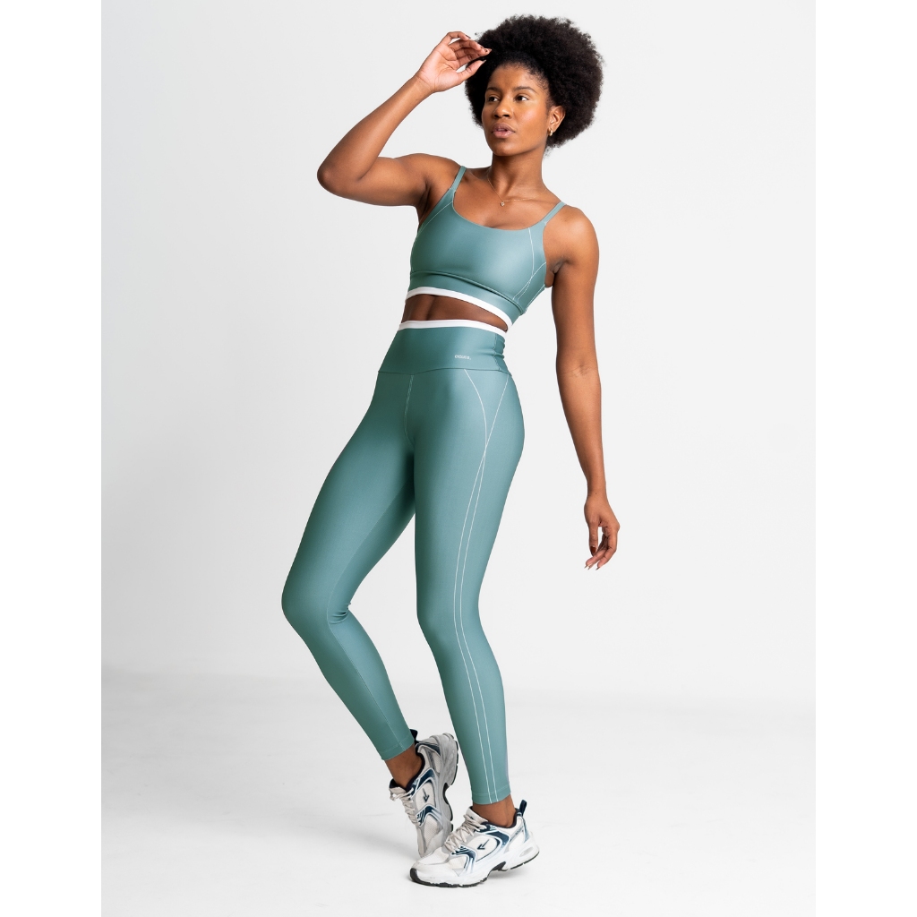 Conjunto Academia Legging Zero Transparência + Top Alcinha Fitness