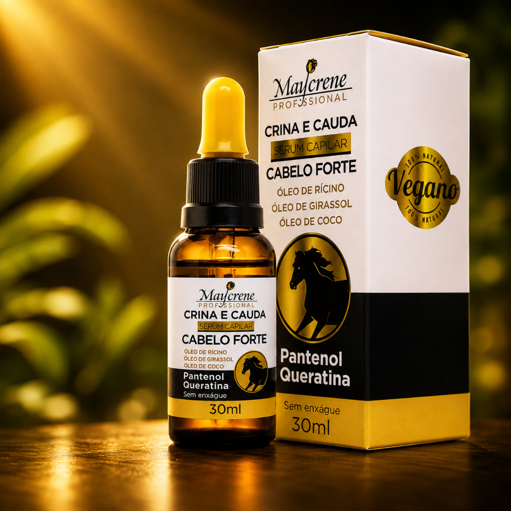 Sérum Crina e Cauda Cabelos Capilar Fortes a Pronta Entrega
