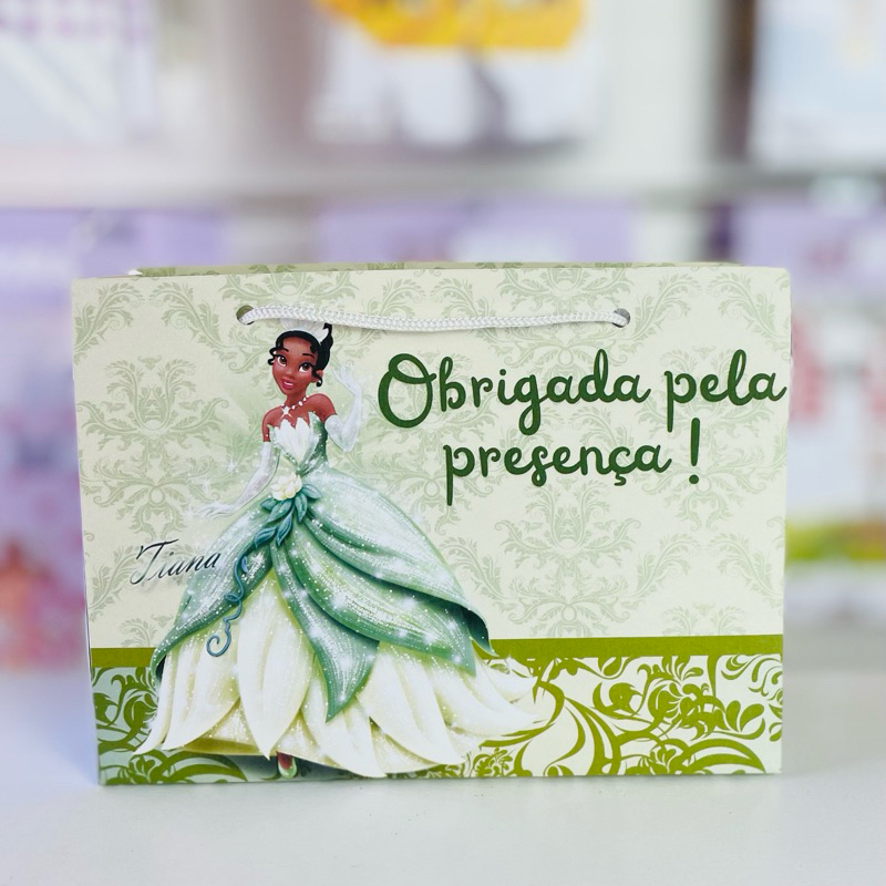 Sacolinha Personalizada - Princesa e o sapo  | desmontada | Lembrancinha Festa Infantil